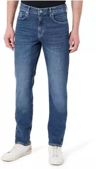 Karl Lagerfeld Tapered Denim Tapered Leg Jeans (B1M10035) visual dark blue