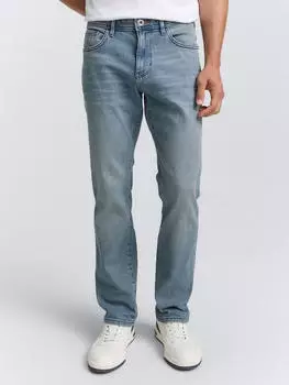 Tom Tailor Marvin Straight Jeans im Five-Pocket Style Used Look (1048364) stone blue denim