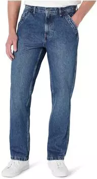 Amazon Essentials Relaxed-Fit Carpenter Jeans Non-Stretch (AEMN14505M25) stone mittlere waschung