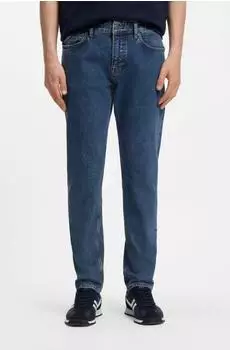 Hugo Boss Tapered-Fit Jeans aus bequemem Stretch-Denim - Style ONYX BO 50566052 Blau /