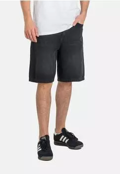 Reell Jeans Bolt Short Oversized Denim Shorts (1201-027-02-139) faded black