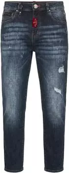 Philipp Plein Tapered Fit Jeans Basic blau