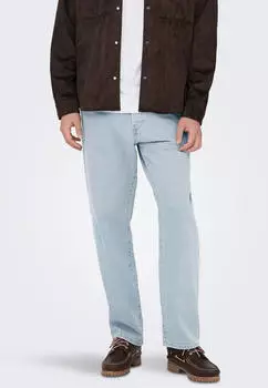 Only & Sons Onsedge Straight Regular-fit-Jeans (ONS9803001000010) hellblau