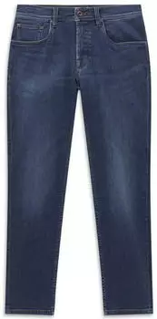 Bugatti 5-Pocket-Jeans Slim Fit Candiani Denim Used Wash (26671F) dark indigo