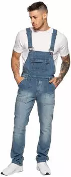 Enzo Harlem Latzhose Jeans dark blue (Herren)
