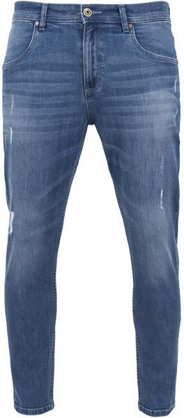 Urban Classics Skinny Ripped Stretch Pants (TB1606) blue washed