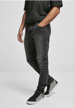 Urban Classics Slim Fit Zip Jeans (TB3798-02296-0028) real black washed