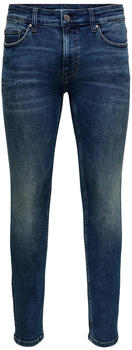 Only & Sons Warp Skinny Fit Jeans blue denim
