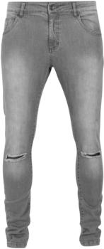 Urban Classics Slim Fit Knee Cut Pants (TB1652) grey