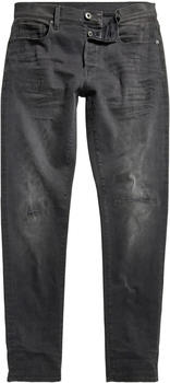G-Star 3301 Slim Jeans worn in black onyx restored