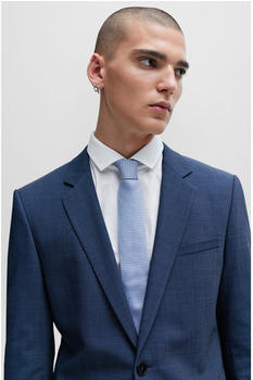 Hugo Krawatte aus Seiden-Jacquard mit Muster aus Quadraten und Punkten - Style Tie cm 6 50509032 Hellblau ONESI