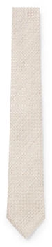 Hugo Boss Gemusterte Krawatte aus Seide und Leinen - Style C-TIE 7.5 CM-251 50532829 Hellbeige ONESI