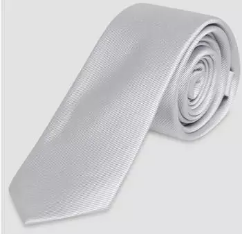 s.Oliver Elegante Krawatte aus Seidenmix-Jacquard 1 grau 2175956.9010.1