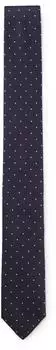 HUGO Krawatte aus in Italien gefertigter Seide mit Jacquard-gewebten Punkten Style Tie cm 6 50561642 Blau gemustert ONESI