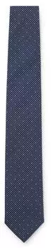 Hugo Boss Krawatte aus Seiden-Mix mit feinem Muster Style H-TIE CM 7.5 262 50566654 Blau gemustert ONESI