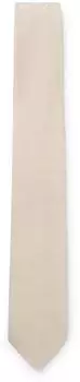 Hugo Boss Krawatte aus Leinen-Seiden-Mix mit Jacquard-Struktur Style H-TIE CM 7.5 ONE 50561619 Hellbeige ONESI