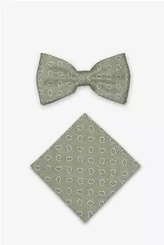 J.Ploenes Fliege & Einstecktuch Set Paisley, grün (31959535)