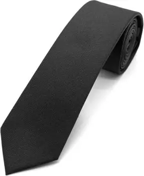 Seidenfalter PAUL Krawatte, schwarz, Uni (6,0–6,5cm)