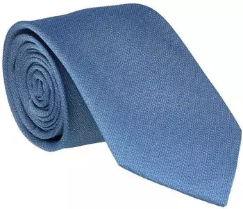 Willen Seidenkrawatte 7,5cm mittelblau