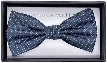 Seidenfalter Picoté Fliege blau, 100% Seide