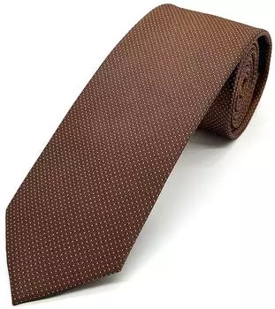 Seidenfalter Krawatte Picoté bronze (7,0-7,5cm)