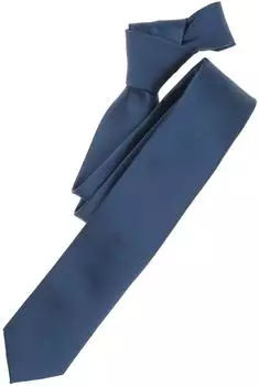 Venti Krawatte uni 6cm Polyester/Seidenmix dunkelblau (21325105-0)