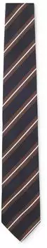 Hugo Boss Krawatte aus Seiden-Mix mit diagonalen Streifen - Style H-TIE CM 7.5 262 50571680 Braun gemustert ONESI