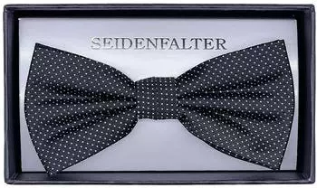 Seidenfalter Fliege Picoté schwarz, gepunktet