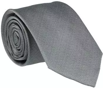 Willen Krawatte "Uni Struktur" 7cm Seide, anthrazit