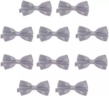 Dondon Fliege 10er-Set Herren, 12x6cm, Seidenlook, verstellbar (FLG24x10)