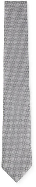 Hugo Boss Gemusterte Krawatte aus reiner Seide - Style H-TIE 7,5 CM-222 (50499548) hellgrau