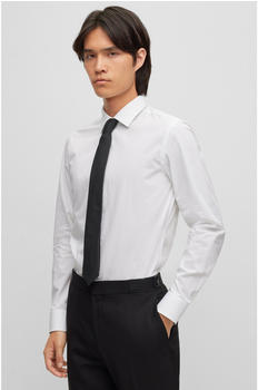 Hugo Krawatte aus reiner Seide mit Jacquard-Muster - Style Tie cm 6 (50494297) schwarz