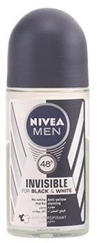 Nivea INVISIBLE FOR BLACK & WHITE MEN deo roll-on 50 ml