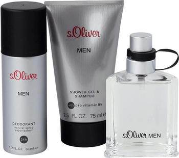 s.Oliver Men Eau de Toilette 30 ml + Shower Gel & Shampoo 75 ml + Deodorant 50 ml Geschenkset
