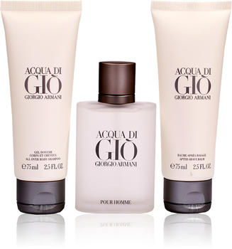 Giorgio Armani Acqua di Gio Eau de Toilette 50 ml + Shower Gel 75 ml + After-Shave Balsam 75 ml Geschenkset