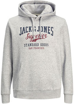 Jack & Jones Logo Hoodie (12210824) grau