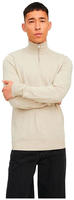 Jack & Jones Herren Stehkragen Pullover JJEEMIL Oatmeal Melange 12189339
