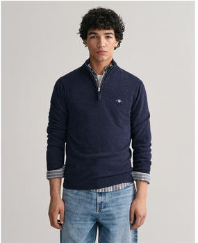 GANT Superfine Lambswool Half Zip Sweater (87213) blau