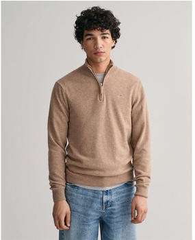 GANT Superfine Lambswool Half Zip Sweater (87213) braun