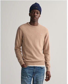 GANT Superfine Lambswool Crew Neck Sweater (87211) braun