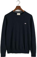 Gant Rundhalspullover "CLASSIC COTTON C-NECK" Premium Strickpullver aus weicher...