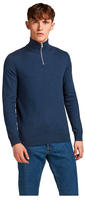 Jack & Jones Strickpullover "EMIL KNIT HALF ZIP" mit kurzem Rei&szlig;verschluss im