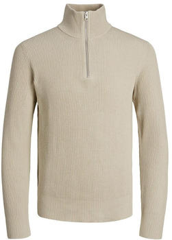 Jack & Jones Perfect Half Zip Sweater (12216768) beige/weiß