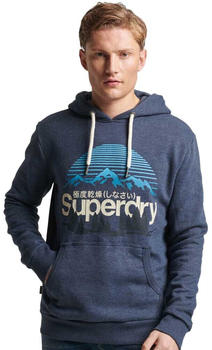 Superdry Code Logo Great Outdoors Graphic Hoodie (M2013146A) blau