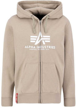 Alpha Industries Basic Full Zip Sweatshirt (178325) beige/weiß