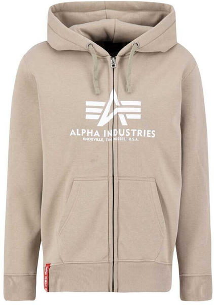 Alpha Industries Basic Full Zip Sweatshirt (178325) beige/weiß