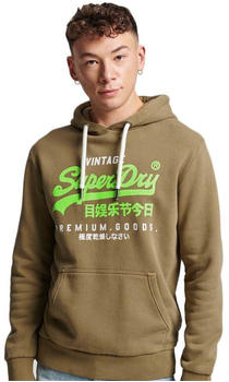 Superdry Vintage Logo Prem Good Overdyed Hoodie (M2012985A) grün