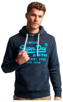 Superdry Neon Vintage Logo Hoodie (M2013391A) blau