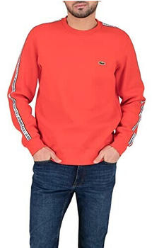 Lacoste Herren Jogger-Sweatshirt aus Flanell mit Logostreifen (SH5073) rot