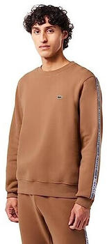 Lacoste Herren Jogger-Sweatshirt aus Flanell mit Logostreifen (SH5073) braun